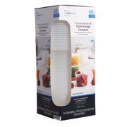 Mainstays 40 Piece 16oz Plastic Deli Container, Ideal Use for Meal Prep and Batch Cooking