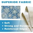 thumbnail image 3 of Winter Blue Snowflake Placemats Set of 4, Snow Dining Place Mats Table Decor, Christmas Seasonal Home Kitchen Decoration 12 x 18 Inch, 3 of 6