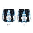 thumbnail image 3 of Balery Christmas Gnome Snowflake Pantalones cortos deportivos para mujer con forro y dos bolsillos, elásticos, para entrenamiento, gimnasio, yoga-Small, 3 of 7
