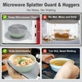 thumbnail image 3 of KooMall 12 10 8 Inch Multi-use Silicone Microwave Mat, Trivet, Pot Holders, Drying, Baking, Place Mat, Utensils Rest, Cover Pad for Hot Pot Pans Bowls Plates Dishes Kitchen Counter,Heat Resistant,Gray, 3 of 6