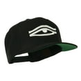 thumbnail image 5 of All Seeing Eye Embroidered Flat Bill Cap - Black OSFM, 5 of 5