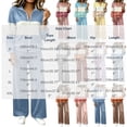 thumbnail image 3 of Yotami Women Tracksuit Set, Color Block Zip Up Sweatshirt And Wide Leg Pants, Casual Fall Matching Outfit With Pockets, 3 of 5