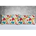 thumbnail image 5 of Pillowcases Autumn Colorful Leaves Pillow Cases Set of 2 Pillow Cover Cushion Case Rectangle Pillowcase with Hidden Zipper 16x24 Inch Home Decor, 5 of 6