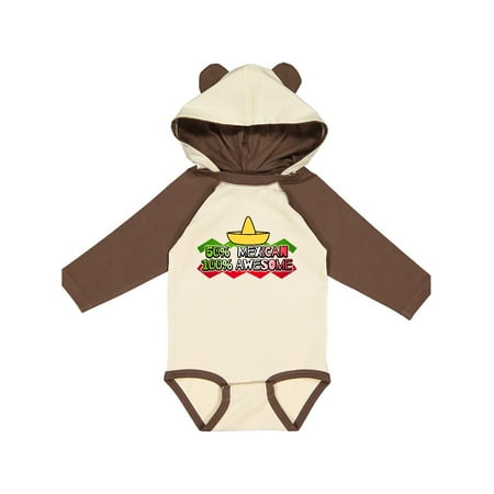 

Inktastic 50% Mexican 100% Awesome Gift Baby Boy or Baby Girl Long Sleeve Bodysuit