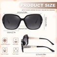 thumbnail image 4 of Bocaoying 4 Pairs Women Polarized Sunglasses, Oversized UV 400 Protection Sun Glasses with 4 Colors, Fashion Ladies Large Sunglasses Trendy with Shiny Rhinestone, 4 of 7