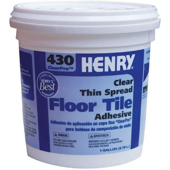 Henry No.430 Floor Tile Adhesive Beige Tub 1 Gl