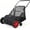 Black + red, variant on Push Lawn Sweeper, 21inch Leaf & Grass Collector, Heavy Duty Thickened Steel Durable Manual Leaf Sweeper to Use with Large Capacity 3.5 Cu. ft. Mesh Collection Hopper Bag, 2 Spinning Brushes