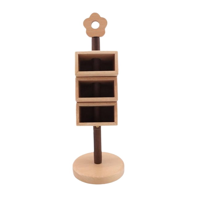Soporte para lápiz de madera contenedor de lápices portátiles organizador de escritorio de pluma portátil para la oficina de la escuela del dormitorio L