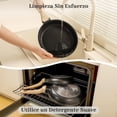thumbnail image 4 of Sartenes Antiadherentes 15 Piezas, Bateria de Cocina, Juego de Sartenes de Induccion, Juego de Ollas y Sartenes, Fácil Limpieza, con Sartenes y Cacerolas 100% Libre de PFOA, Negro, 4 of 8