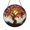Acrylic 3.5 Inch, variant on Stained Glass Style Autumn Tree Window Suncatcher, Fantasy Botanical Decorative Art Panel with Fall Leaf Theme, Window Hanging Decor