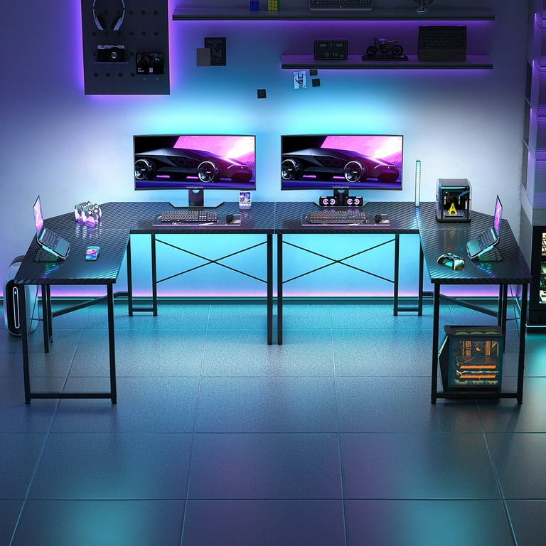 Casacomoda 51 Inch Reversible L Shaped Gaming Desk Home Office