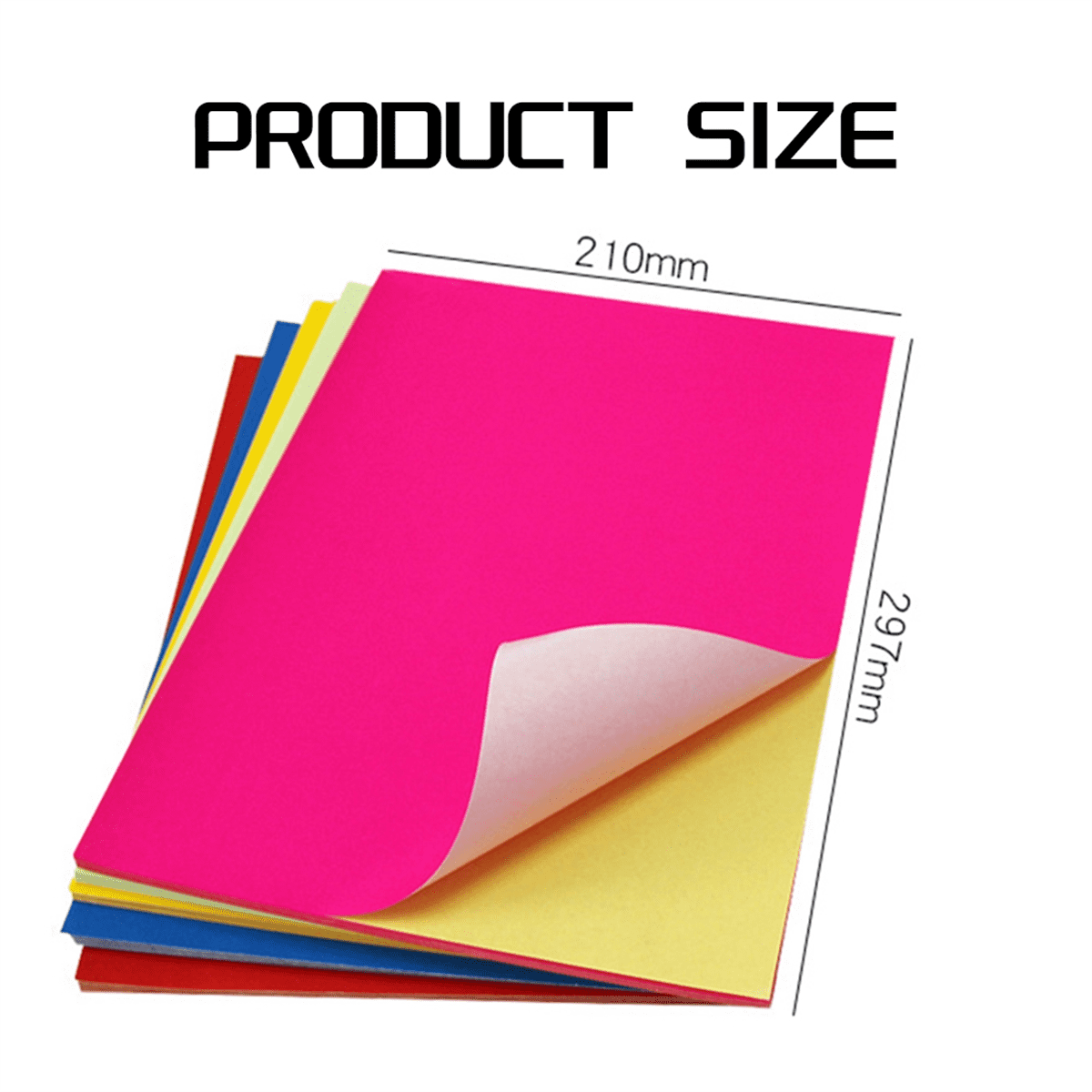 100 Sheets A4 Sticker Paper-Pink