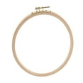 thumbnail image 2 of Rongfmy Embroidery Hoop Wood Oval Cross Stitch Hoop Handmade Tool 29.5cm 27.5cm, 2 of 9