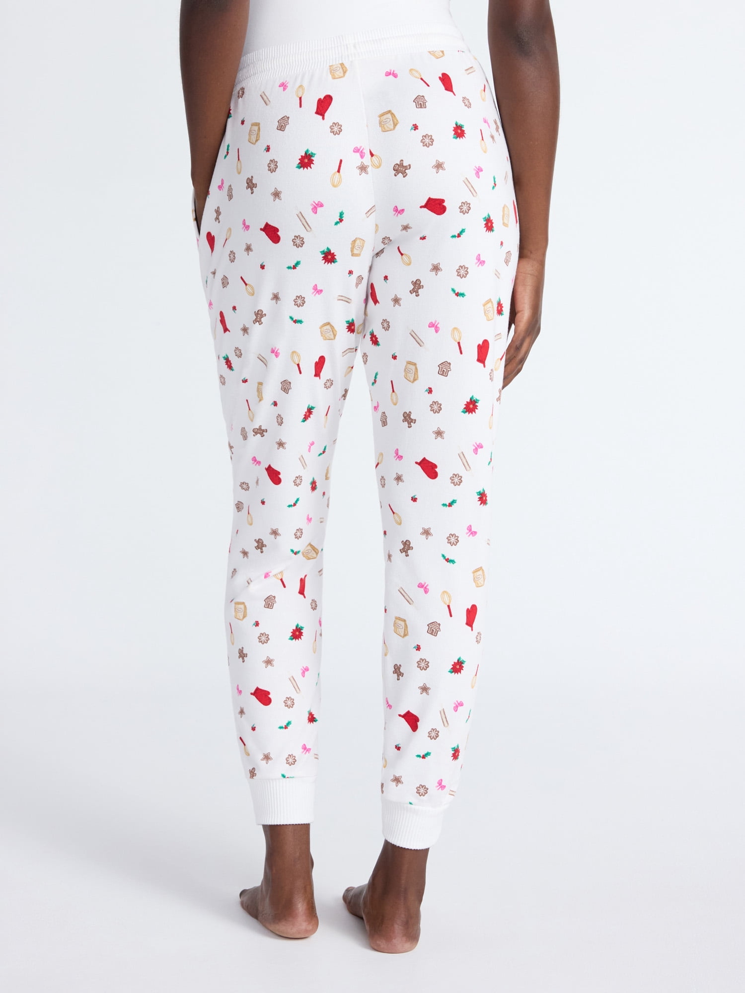 Joyspun Women's Cozy Lounge Collection Hacci Knit Sleep Joggers, 29'' Inseam, Sizes XS-3X