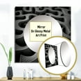 thumbnail image 3 of Designart "Into The Labyrinth Monochrome Maze II" Modern Geometric Square Mirror For Wall Decor - Large Black Square Printed Wall Mirror Art - Square Modern Mirror - Wall Mounted Square Large Mirror, 3 of 5
