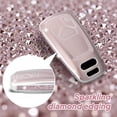 thumbnail image 5 of Key Fob Cover Compatible with Audi A3 A5 A5L A6 A6L Q6L Q6 RSQ6 RS6 SQ6 S6 E-tron 2025-2026 Crystal Diamond Keychain Case Holder Protector,Type-C-silver, 5 of 7