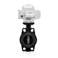 thumbnail image 2 of UNOX Butterfly Valve Ø200 (8") 24V DC with Electric Actuator Wafer Type U-PVC Body for Water | Industrial Motorized Butterfly Valves, 2 of 3