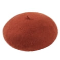 thumbnail image 2 of D-GROEE Girls French Beret Hat Artist Hat Solid Warm Beanie Cap Women Painter Hat Winter Autumn, 2 of 8