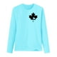 thumbnail image 3 of MHFRRA Camiseta de Manga Larga para Mujer con La Bandera del Día de Canadá y La Hoja de Arce Canadiense. Azul Cielo, 3 of 3