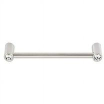 Alno C715-6-PN Crystal 6 Inch Crystal Cabinet Pull Polished Nickel