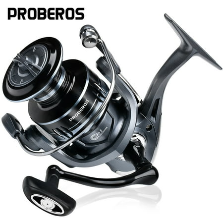 PROBEROS 1000~7000 Series Spinning Reel 5.2:1 Gear Ratio 22LB Max Drag Aluminum Alloy Metal Spool Spinning Fishing Reel