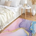 thumbnail image 2 of JML Non-Slip Microfiber & Rubber Doormat - Soft Entryway Rug for Home/Office (24"x36") - Easy Clean Door Mat for Indoor/Outdoor Use, Marbled Pastel gold, 2 of 5
