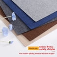 thumbnail image 2 of Wweixi Polyester Anti-Slip Stick On Floor Tiles 30x30cm Peel And Stick Solution 10 Pcs Carpet Tiles Off white, 2 of 5