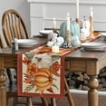 thumbnail image 3 of Sm:)e Orange Pumpkin Fall Table Runner 13x72 Inch,Fruitful Autumn Harvest Kitchen Dining Home Party Decorations, 3 of 7