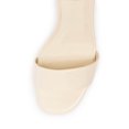thumbnail image 4 of YDN Womens Open Toe Platform Sandals Chunky Mid High Heels with Rhinestone Studded Strap Dressy Casual Party Daily Shoes Size 10 Ivory, 4 of 4