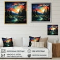 thumbnail image 4 of Designart "horizon Aurora Borealis Natures XII" Aurora Borealis Floater Framed Canvas Art Print, 4 of 7