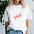 thumbnail image 3 of Jesus Paid It All Christmas, Funny Christmas TShirt, Santa Shirt, Vintage Holiday Tee, Merry Xmas Gift, Family Holiday Outfits, 3 of 5