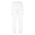 thumbnail image 5 of Havenre Mens Cargo Sweatpants Fall Lightweight Casual Drawstring Elastic Waist Baggy Jogger Trousers Loose Relaxed Fit Running Sweat Pants with Multi-Pockets White XL, 5 of 6