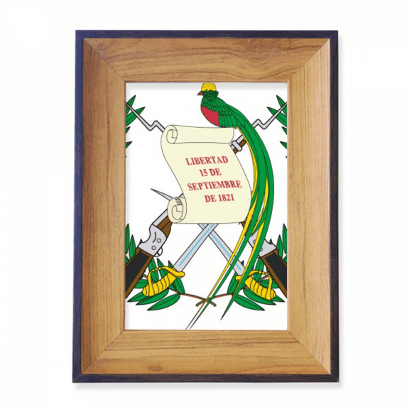 Guatemala National Emblem Country Photo Frame Exhibition Display Art Desktop Painting