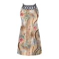 thumbnail image 4 of SMihono Robe d'Été Grande Taille pour Femmes 2023 Mode Col Rond Sans Manches Imprimé Bretelles, 4 of 4