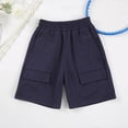 thumbnail image 6 of KICILVS Boys Sweat Shorts with Cargo Pockets Elastic Waist Summer Casual Shorts for Everyday Lounge Wear Daily Bottoms 3-12 Years, 6 of 6