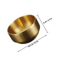 thumbnail image 2 of FESTFENDS Stainless Steel Cereal Bowls Golden Prevent Burns Home Kitchen 1Set, 2 of 8