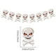 thumbnail image 3 of Decoraciones de banderines de Halloween | Set de 9 banderines colgantes de fantasmas y calaveras | Fondo y decoración de pared para fiestas temáticas de casas embrujadas, 3 of 6