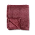 thumbnail image 5 of Berkshire Blanket & Home Co Eco Plush Throw Wine 50” x 70”, 5 of 5
