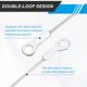 thumbnail image 4 of Cable de lanyard Uxcell de 6mm x 30cm, 6 PCS Ojetes de cable de acero inoxidable 304, cuerda corta de bloqueo de seguridad para puertas exteriores, cortinas, lámparas colgantes, claro, 4 of 7