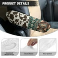 thumbnail image 6 of Yuyamidu Aztec Car Front Seat Armrest Cover 2 Pcs Cow Print Armrest Protector Covers Elastic Car Seat Arm Rest Decorative Accessories for Most Auto SUV Truck, 6 of 7
