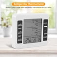 thumbnail image 5 of Termómetros De Refrigerador Termómetro digital inalámbrico para refrigerador interior y exterior con pantalla de sensor de 2 piezas, 5 of 5