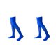 thumbnail image 3 of Jumpingount 4 piezas 32 cm mujeres calcetines hasta la rodilla sobre la rodilla calcetín botas medias hasta el muslo Type4 NO4, 3 of 6