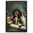 thumbnail image 2 of Funny Bathroom Wall Art CuteBavarian Mountain Scent Hound Dog Canvas Print Dog Bathtub Picture Humor Animal Artwork Painting for Restroom Bathroom, Gifts For Men Unique, Christmas Gifts, 2 of 6