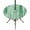 Emerald, Sage, Mint, variant on Round Outdoor Tablecloth with Umbrella Hole and Zipper, Light Blue Ombre Tablecloth with Elastic Waterproof, Modern Abstract Art Oil Painting Patio Table Covers for 36" - 44" Picnic Pool Tables