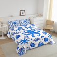 thumbnail image 3 of Erosebridal Ocean Octopus Bedding Twin Comforter Set For Teen,Starfish Seashell Down Comforter,Microfiber Reversible Bedding Sets Twin with Comforter,Sea Decor, 3 of 8