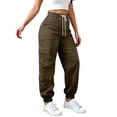thumbnail image 3 of christmas pants,Wide Leg Sweatpants Women Cargo Pants for Girls High Waisted Baggy Sweatpants for Women Casual Pants with Pockets,Womens Sweatpants Baggy Wide Straight Leg Sweats Pants with Pockets, 3 of 7