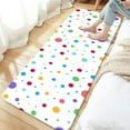 thumbnail image 7 of Kids Rainbow Bath Mat for Bathroom, Colorful Geometric Cute Polka Dot Floor Rugs Mats Non Slip Bathroom White Modern Decor Accessories 17X48 Inches Kitchen Bedroom Indoor, 7 of 7