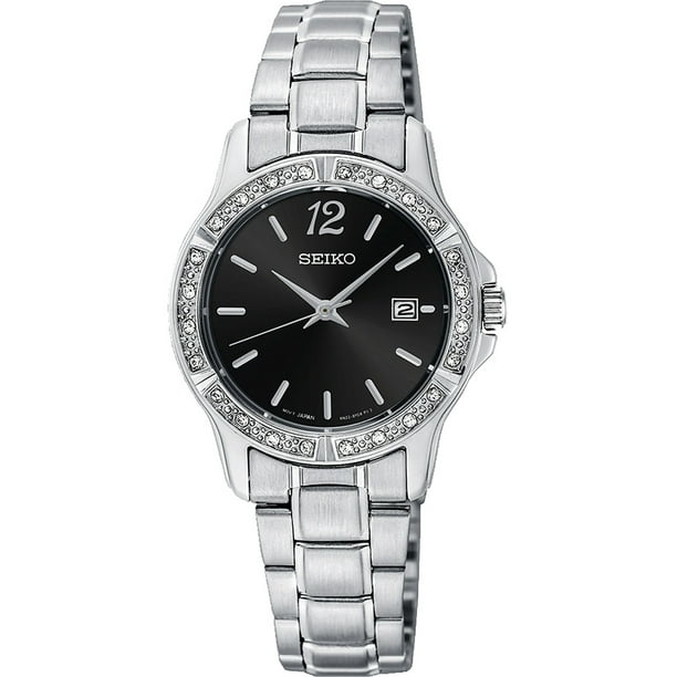 Seiko Women's Prime Quartz Crystals Stainless Steel Watch SUR657 -  