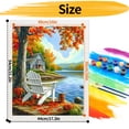 thumbnail image 2 of JYLMOOD DIY Paint by Number for Adults, Easy Painting by Numbers for Gift Home Wall Decor 16x20in without Frame, Colored Canvas - Autumn Desk, 2 of 5