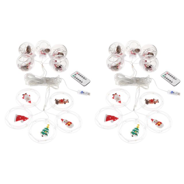 DOLITY 2 Pcs Guirlande Lumineuse à LED pour Chambre Père Noël